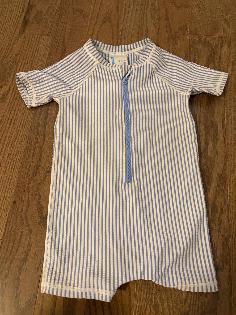 Rugged Butts Boys Short Sleeve One Piece Rash Guard 18-24 months